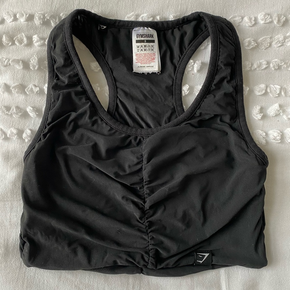 Black gymshark sports bra